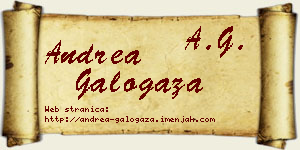 Andrea Galogaža vizit kartica